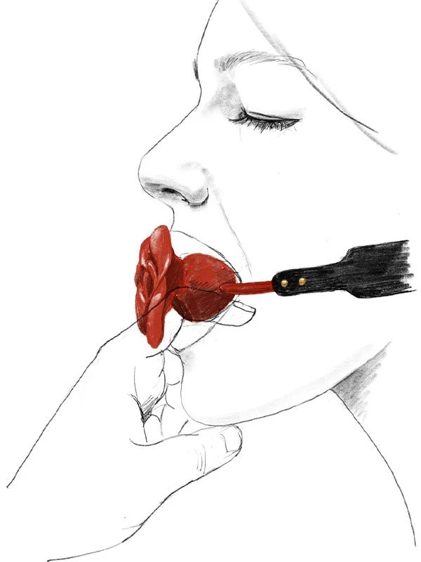 ZALO Silicone Rose Ball Gag