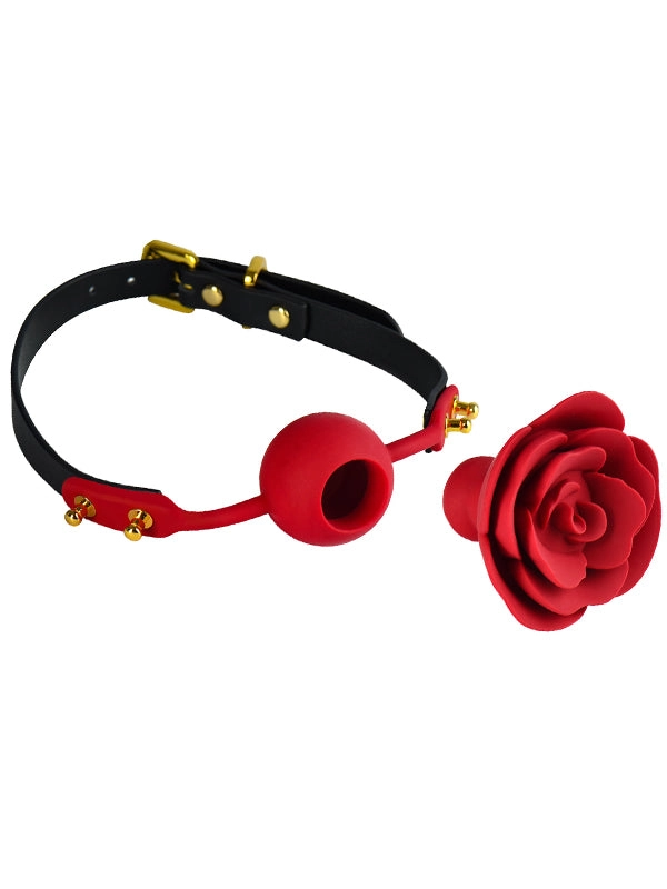 ZALO Silicone Rose Ball Gag