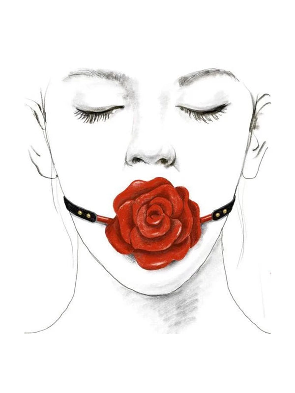 ZALO Silicone Rose Ball Gag